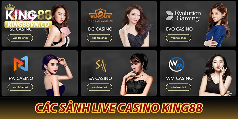 King88 ⭐️ Nhà Cái Cá Cược Uy Tín Tại Châu Á【King88 Vn】 33 Các sảnh live casino KING88