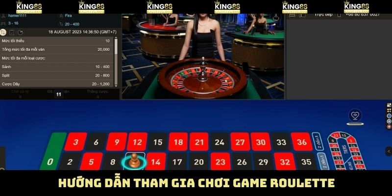 Roulette King88 - Bàn Quy Mang Lại Tiền Thưởng Lớn 4 Tham gia cá cược chỉ với 4 bước đơn giản