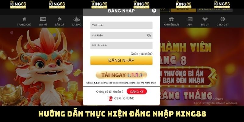 Chỉ dẫn cách đăng nhập King88 chuẩn xác và đơn giản