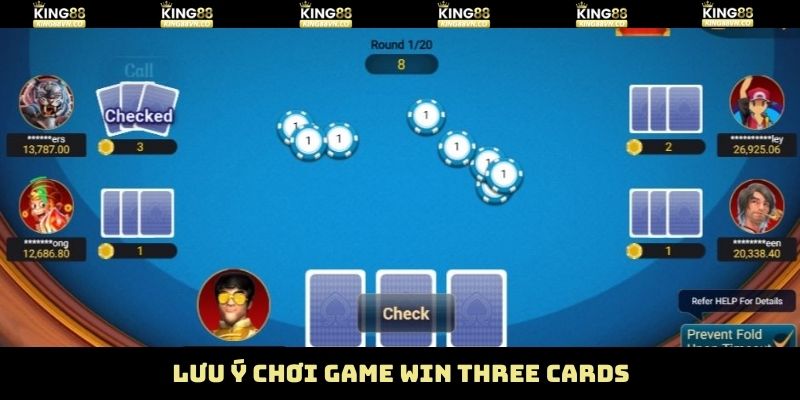 Win Three Cards - Trải Nghiệm Đỉnh Cao Cùng King88 4 Lưu ý để tham gia game bài mượt mà